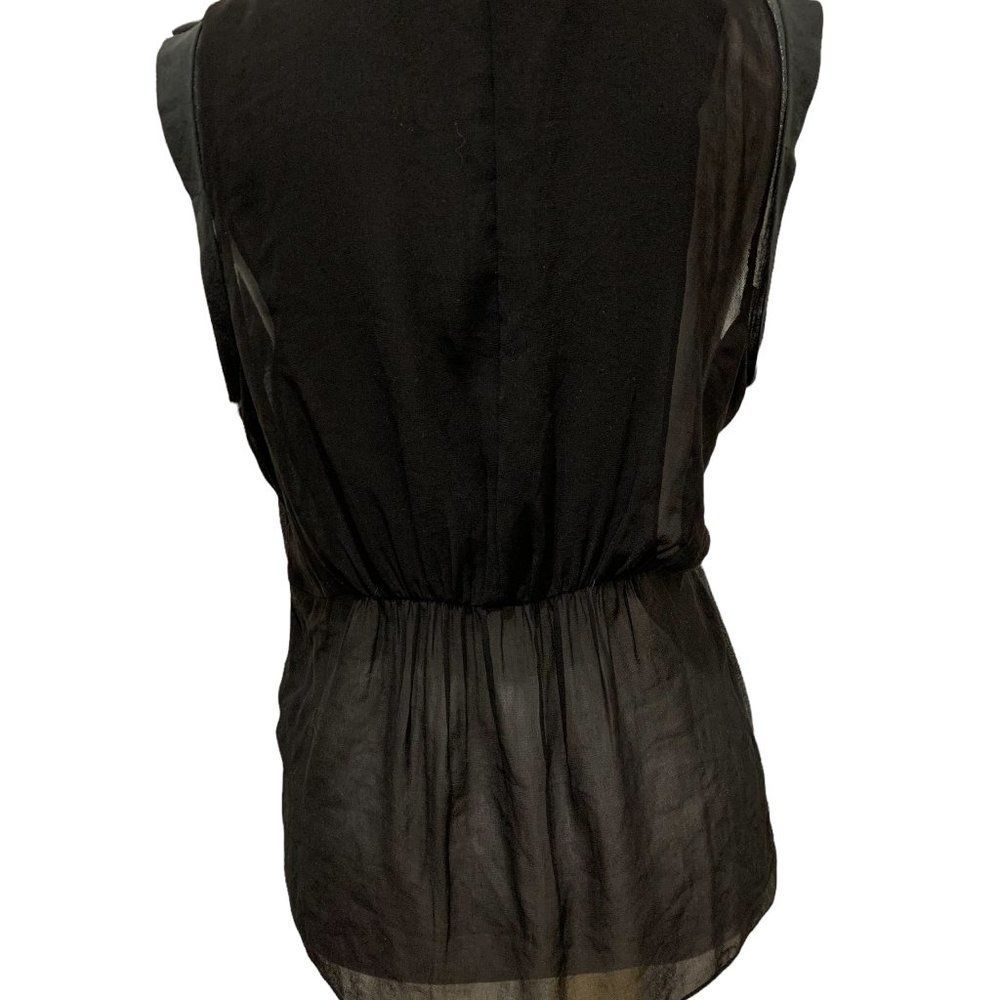 Guess Womens Top XS Grey Multi Embellished Foil Sleeveless Lightweight - Picture 7 of 15